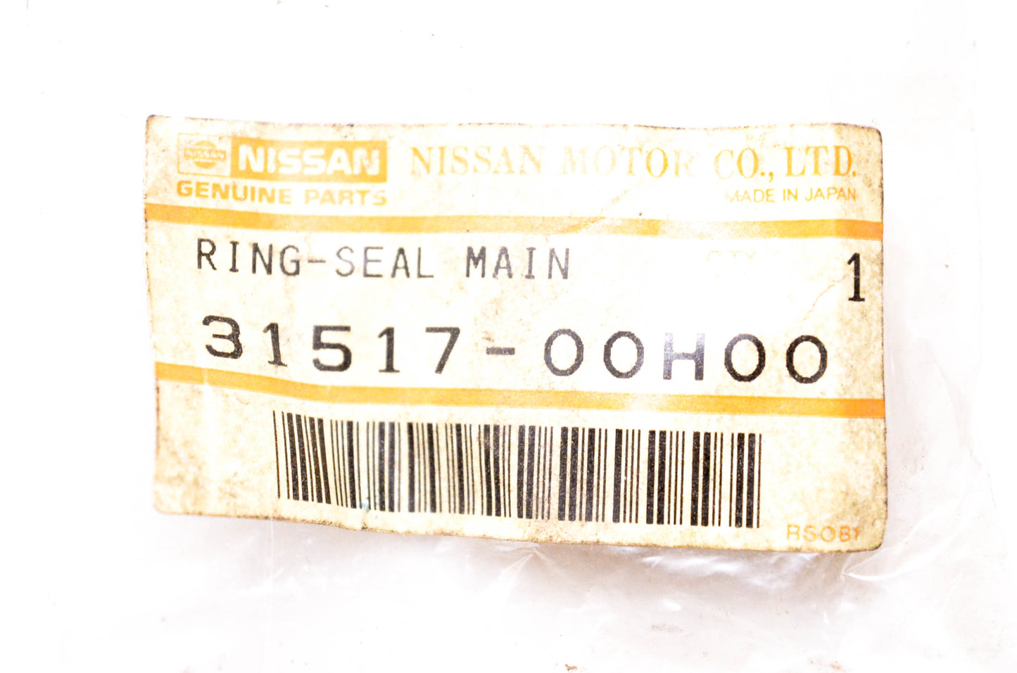 Nissan 31517-00H00 Main Seal Ring NOS