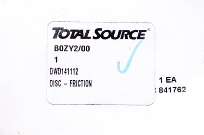 Total Source D141112, DWD141112 Friction Disc fits Daewoo NOS