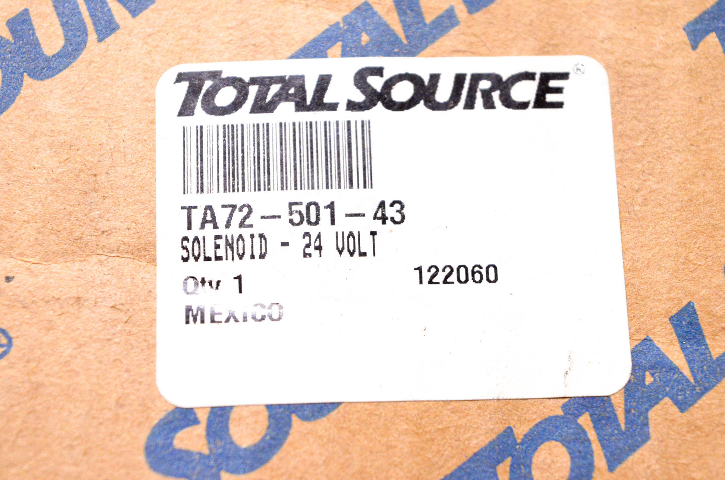 Total Source 72-501-43, TA72-501-43 Solenoid fits Taylor Dunn NOS