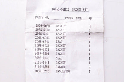 Komatsu 16455-52H02 Gasket Kit NOS