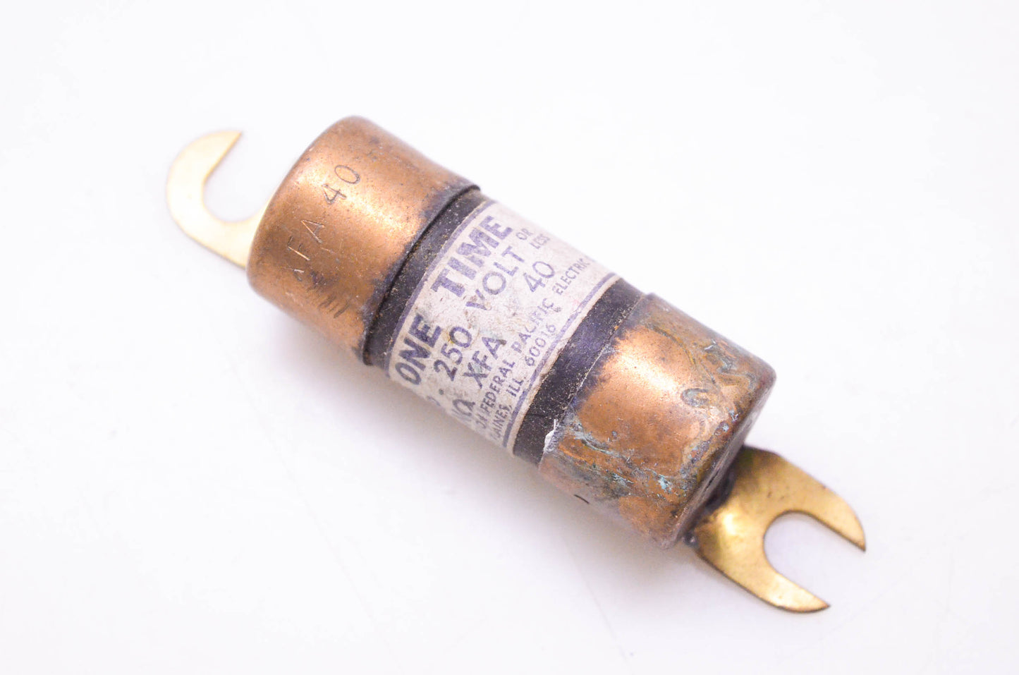 Economy Fuse Division XFA 40A, XFA 40 A Eco One Time Fuse NOS