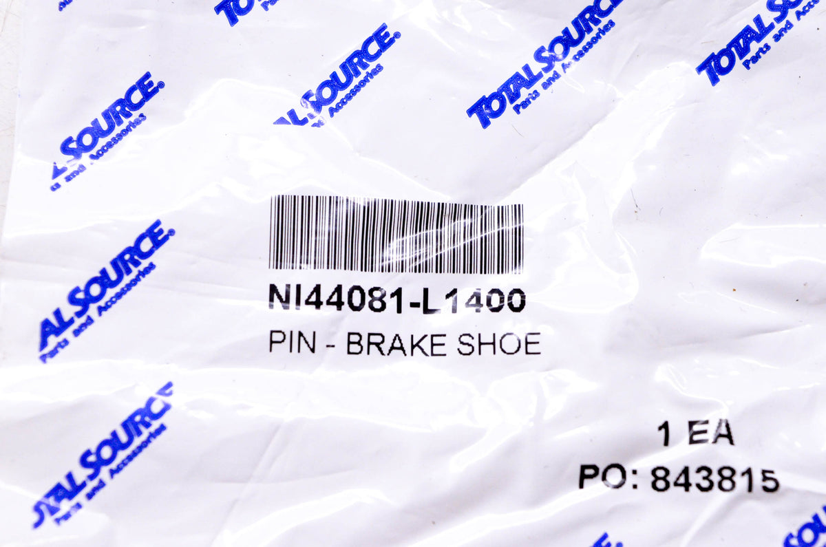 Total Source 44081-L1400, NI44081-L1400 Brake Shoe Pin fits Nissan NOS
