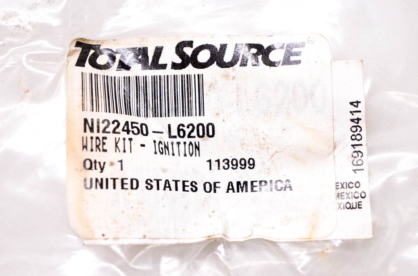Total Source 22450-L6200 Ignition Wire Kit NOS