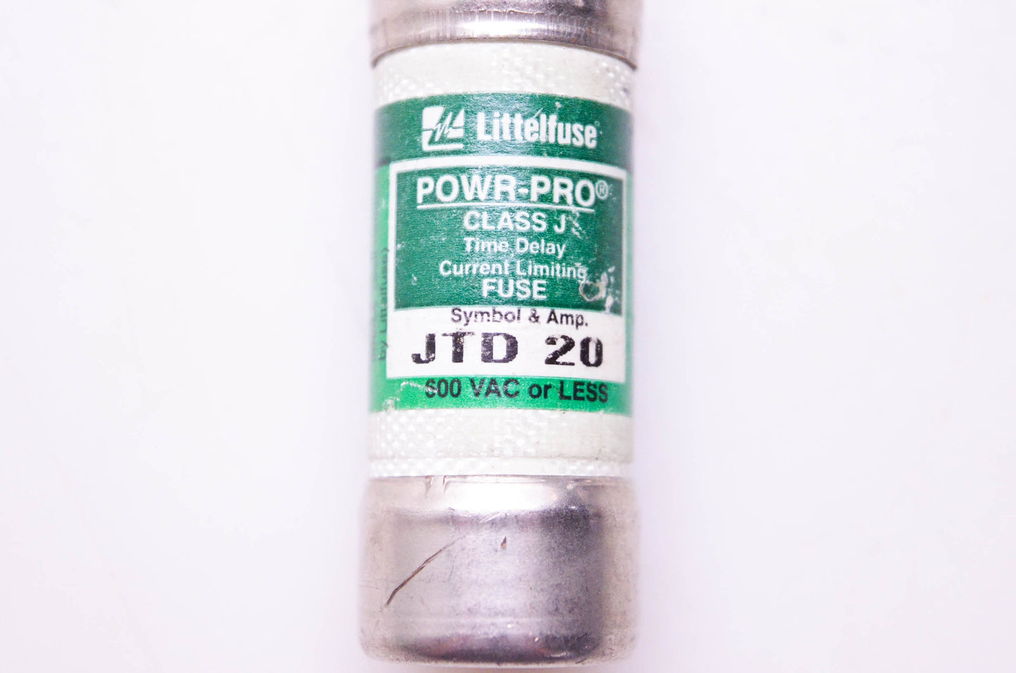 Littelfuse JTD 20, ND87-48 Power-Pro Class J Time Delay Current Limiting Fuse NOS