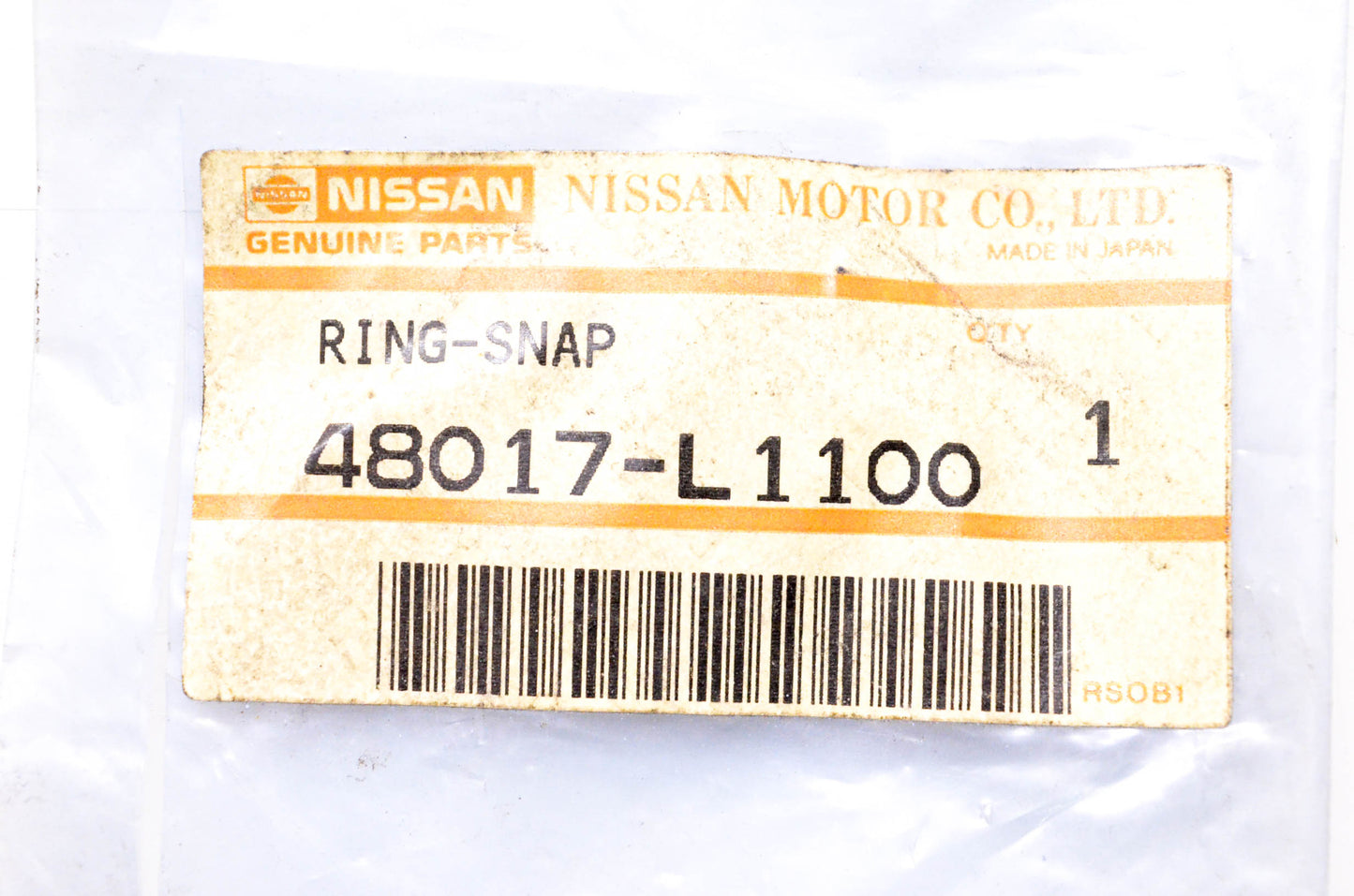 Nissan 48017-L1100 Snap Ring NOS