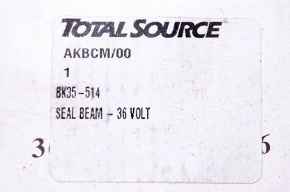Total Source 35-514, 4350-2SO Sealed Beam Light NOS
