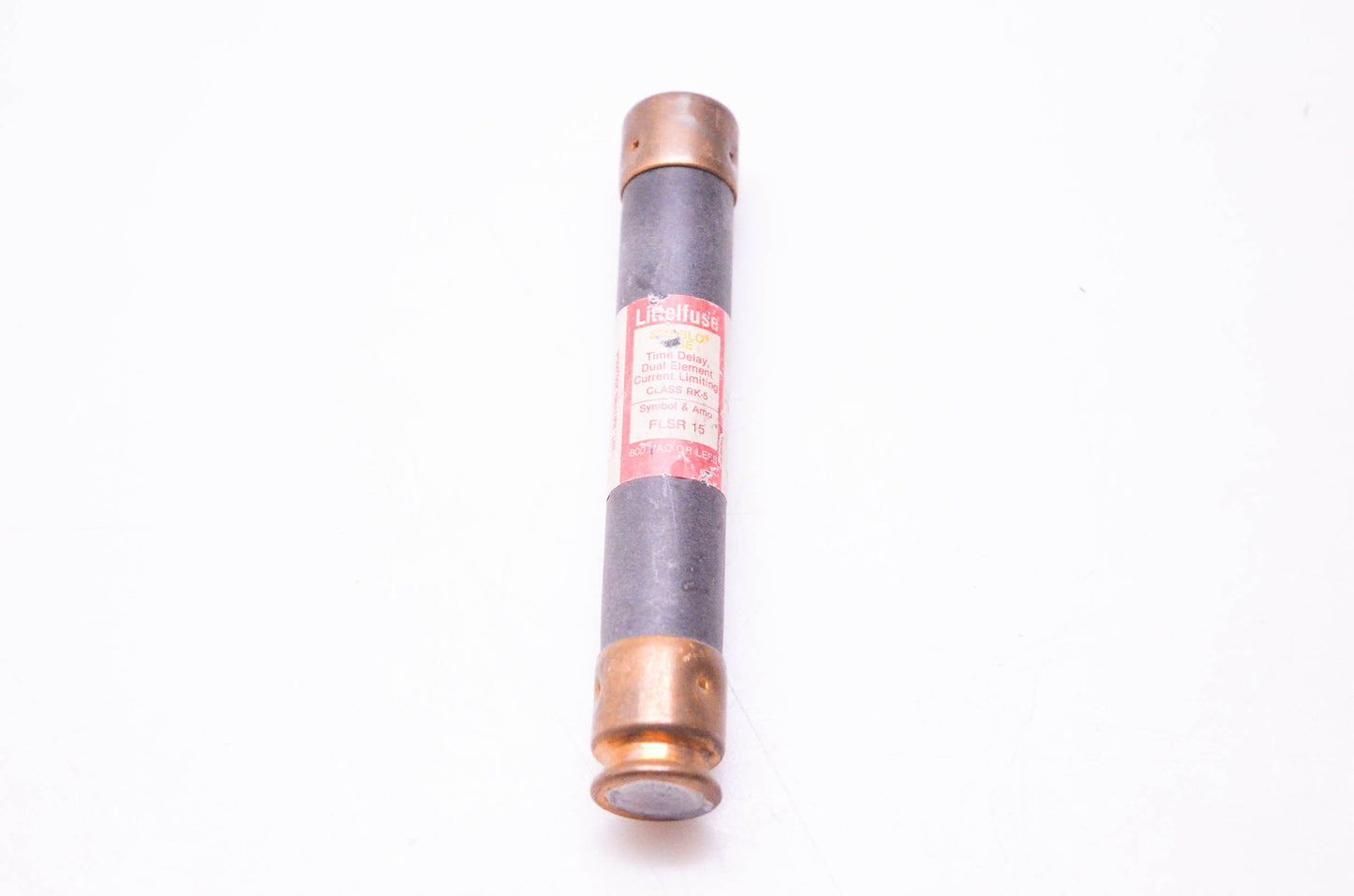Littelfuse FLSR 15, DK23-25 Slo-Blo Fuse Time Delay Dual Element Current Limiting Class RK-5 NOS