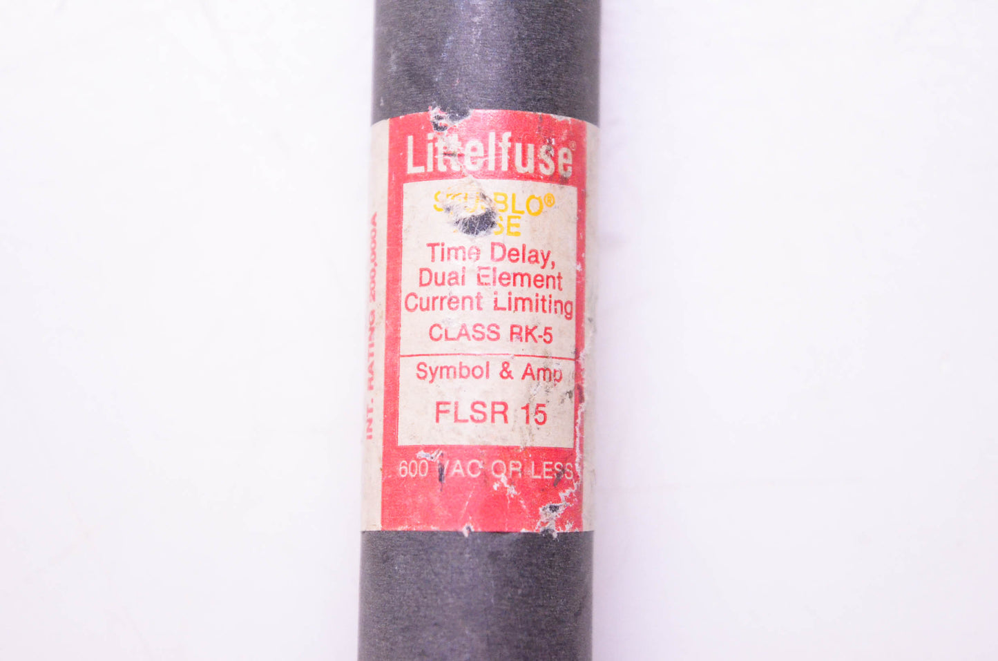 Littelfuse FLSR 15, DK23-25 Slo-Blo Fuse Time Delay Dual Element Current Limiting Class RK-5 NOS
