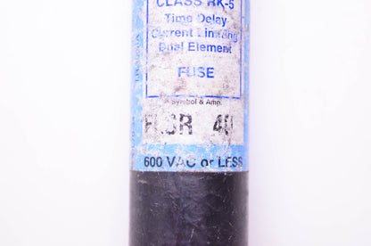 Littelfuse FLSR 40A, DL76-34 Powr-Gard Class RK-5 Time Delay Current Limiting Dual Element Fuse NOS