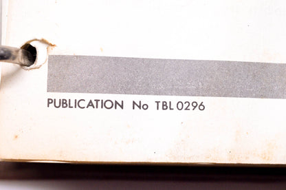 Leyland Tractors TBL 0296, 0381 Repair Operation Manual Medium Weight Cabbed Models