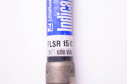 Littelfuse FLSR 15 ID, DL-7483 Indicator Class RK5 Time Delay Current Limiting Dual Element Fuse NOS