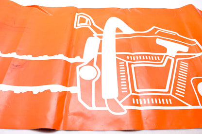 New OEM Husqvarna ZB025-5 Husqvarna Orange with Chainsaw Banner 156"x24" NOS