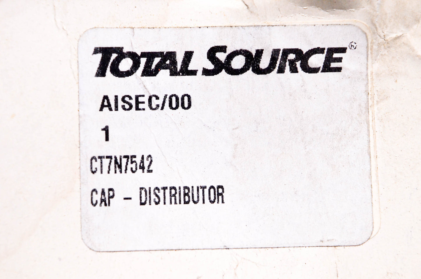 Total Source 7N7542 Distributor Cap NOS