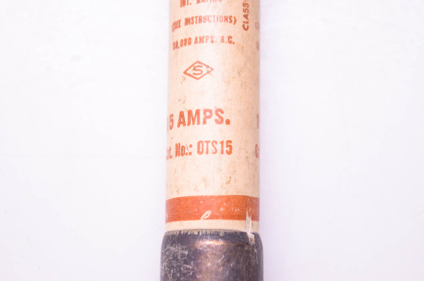 Shawmut OTS15 One-Time Class K-5 Fuse 15 Amps NOS