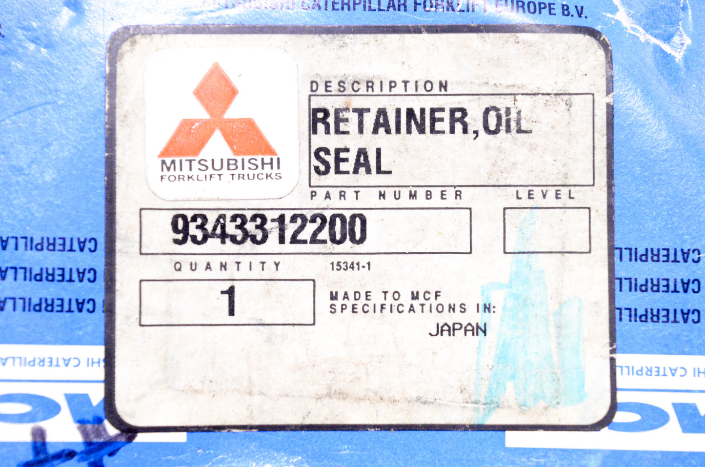 Mitsubishi 9343312200 Caterpillar Oil Seal Retainer NOS