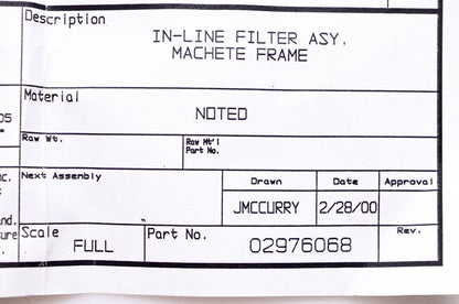 Fairey Arlon 02976068 Air Filter & Elbows NOS