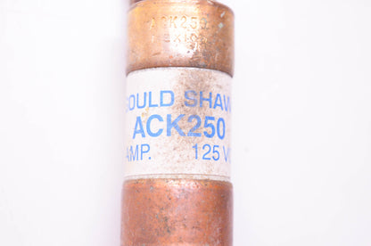Gould Shawmut ACK250 Fuse 250 Amp 125 Volts NOS