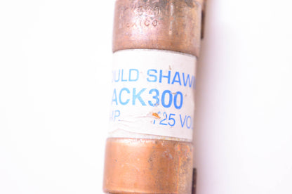 Gould Shawmut ACK300 Fuse 300 Amp 125 Volts NOS