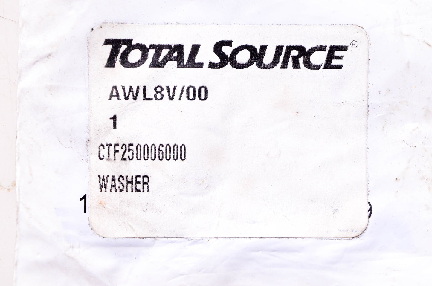 Total Source 250006000, CTF250006000 Washer fits Caterpillar NOS