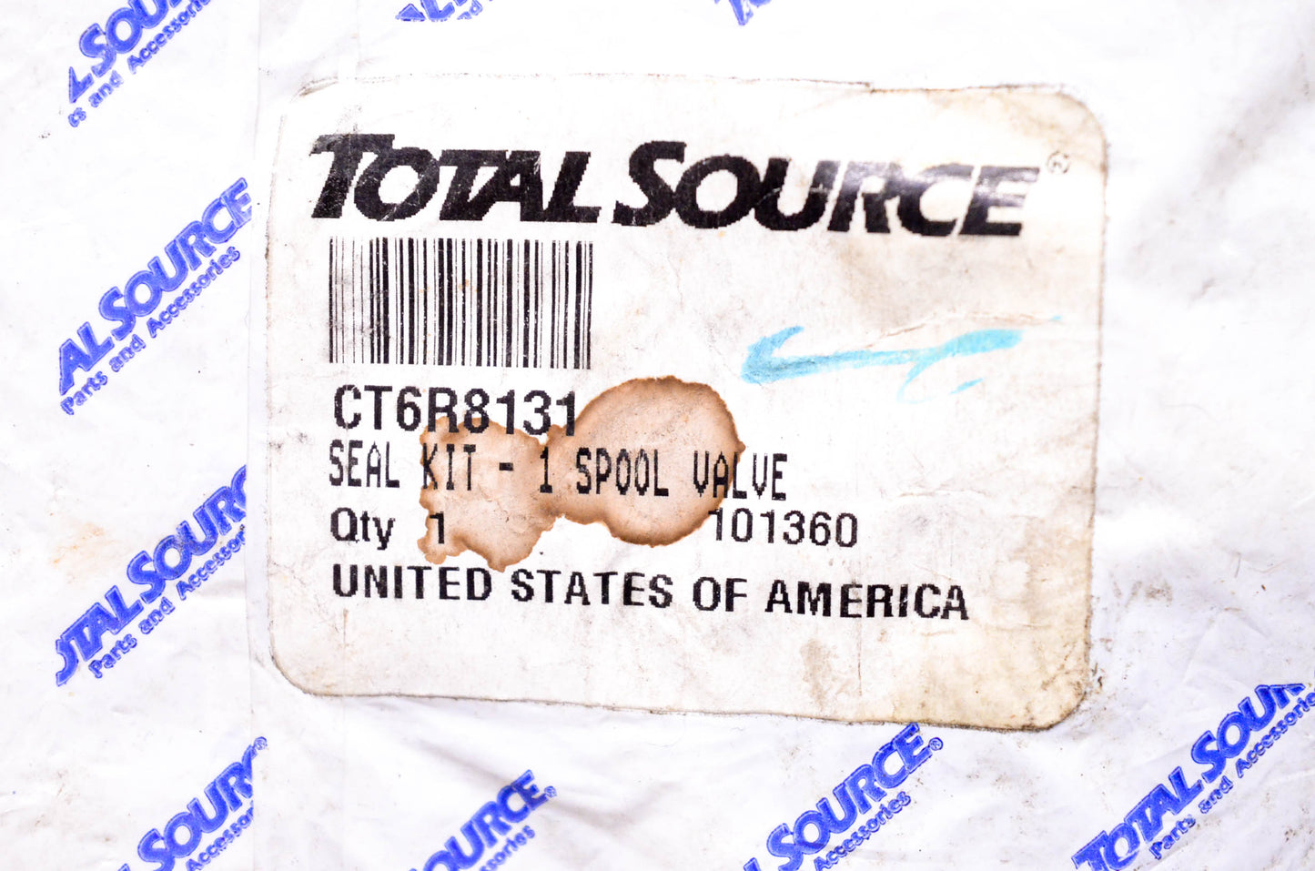 Total Source 6R8131, CT6R8131 Spool Valve Seal Kit fits Caterpillar NOS