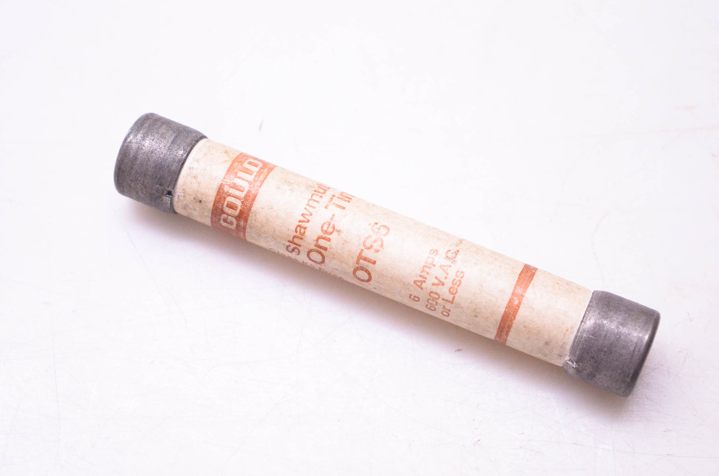 Gould Shawmut OTS6 One-Time Class K-5 Fuse 6 Amps 600 VAC NOS