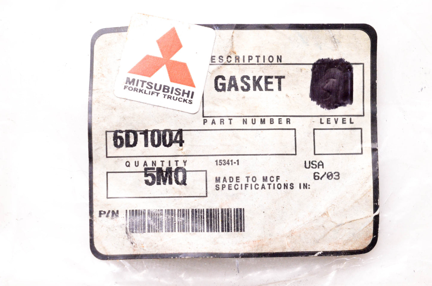 Mitsubishi 6D1004 Caterpillar Gasket NOS