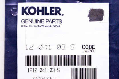 Kohler 12 041 03-S Gasket NOS