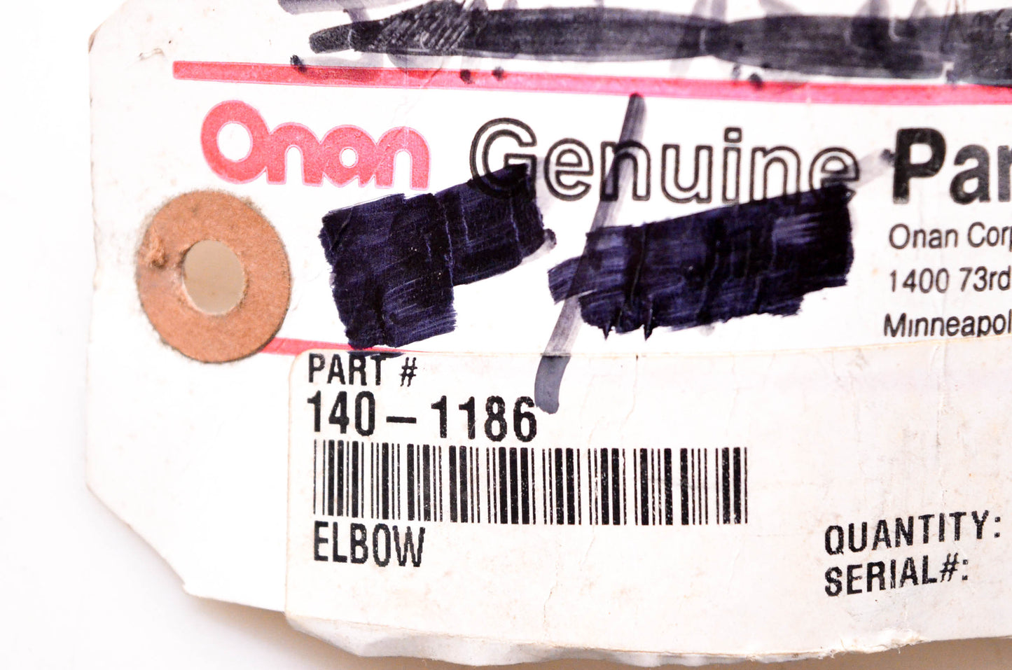 Onan 140-1186 Elbow NOS