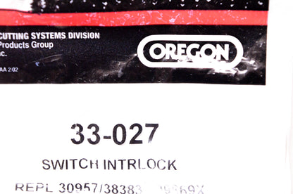 Oregon 33-027, 30957, 109869X Interlock Switch NOS