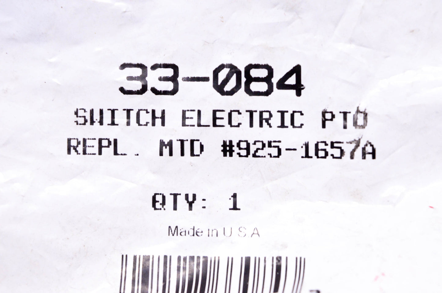 Oregon 33-084, 925-1657A Interlock Switch NOS