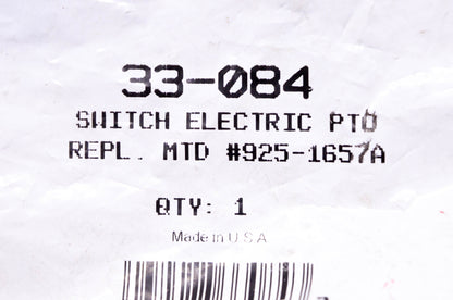 Oregon 33-084, 925-1657A Interlock Switch NOS