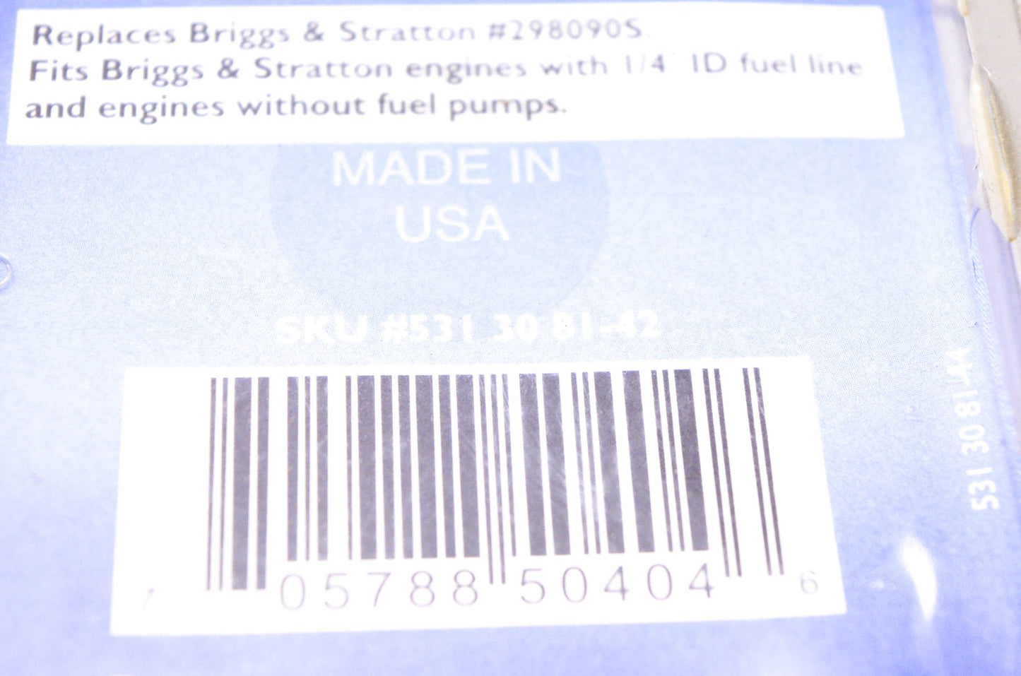 New OEM Husqvarna 531308142, 298090S Fuel Filter NOS