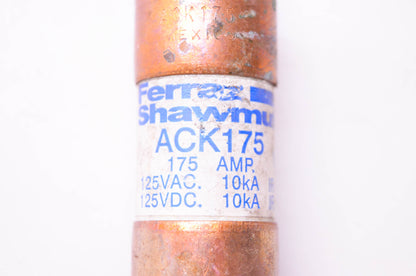 Ferraz Shawmut ACK175 Fuse 175 Amp 125 VAC NOS