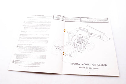 Kubota March '76 Operator's Manual for Model 700 702 703 Loader