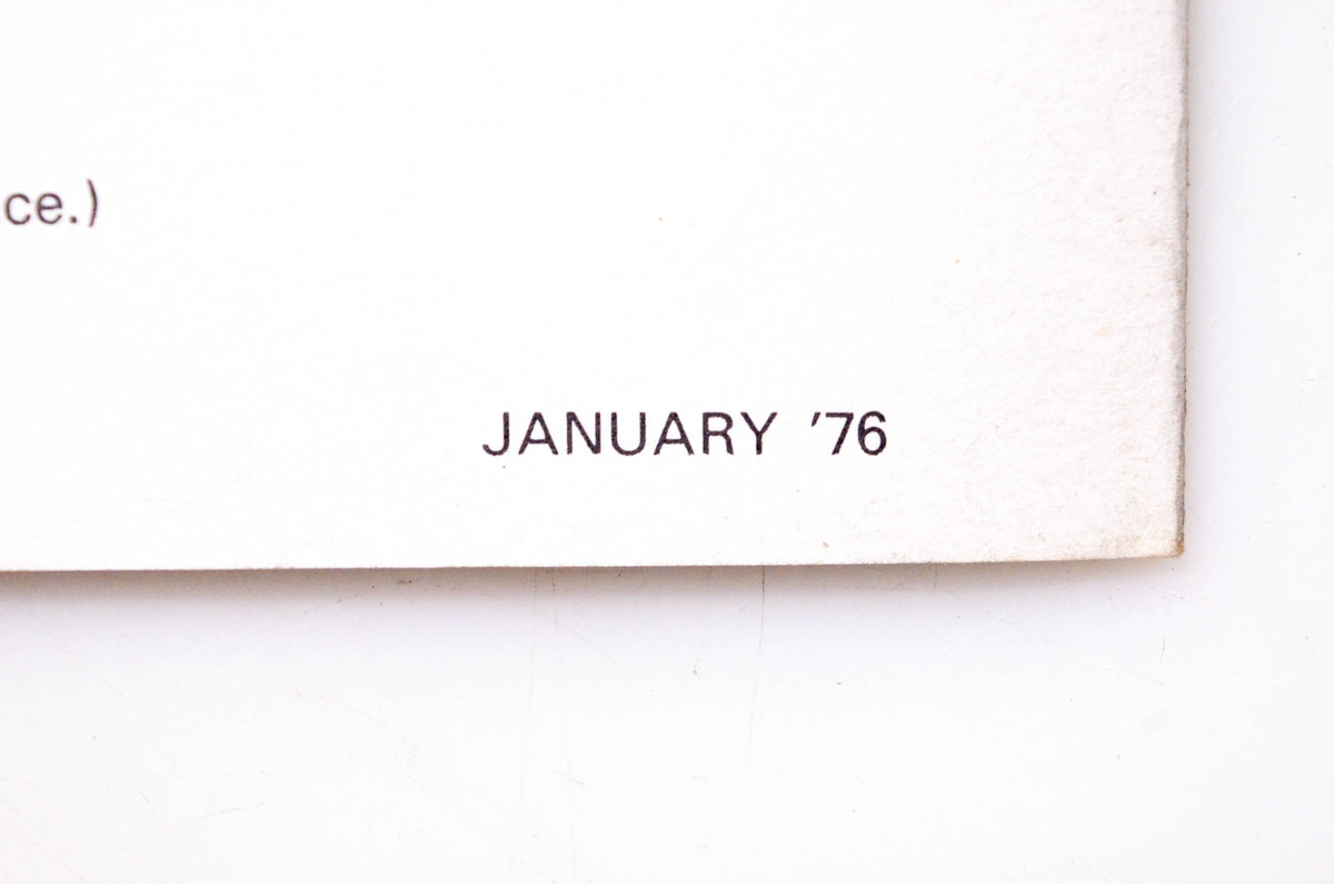 Kubota January '76 Operator's Manual Model 619B Backhoe for Kubota B6000 Tractor