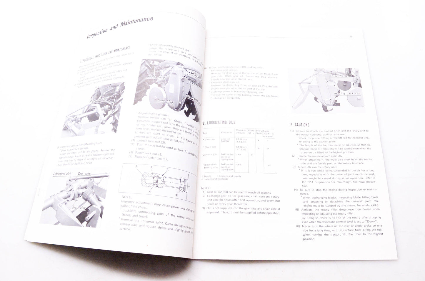 Kubota 704913-232-1 Owner's Manual Kubota Rotary Tiller Model FS1000