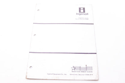 Ingersoll 9-50382 Control Valve Service Manual