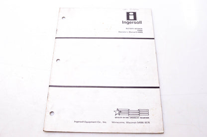 Ingersoll 8-55920 Rotary Mower RM60 Operator's Manual