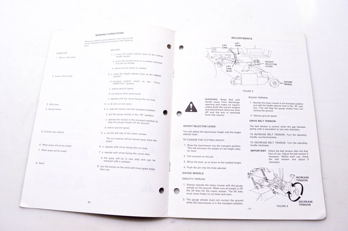 Ingersoll 8-56000 Rotary Mowers RM38 RM44 RM48 Operator's Manual