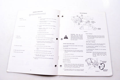 Ingersoll 8-56000 Rotary Mowers RM38 RM44 RM48 Operator's Manual