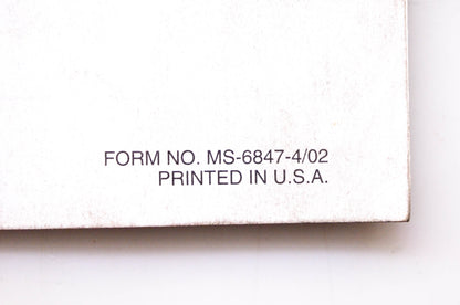 OEM Briggs & Stratton MS-6847 Quantum 120000 Operating & Maintenance Instructions