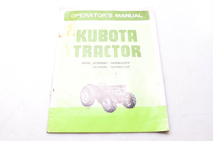 Kubota 35580-9971-2 Operator's Manual Kubota Tractor Model M5500 M5500DT M7500 M7500DT
