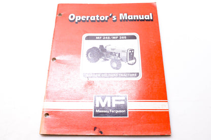 Massey-Ferguson 1449 036 M1 Operator's Manual MF 245 MF 265 Narrow Orchard Tractors