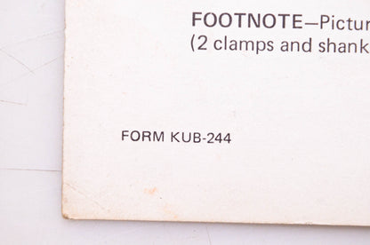 Kubota KUB-244 Kubota Tractor Corp Operator's Manual Cultivator Models