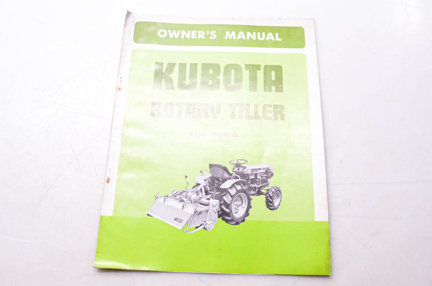 Kubota 79205-6211-1 Owner's Manual Rotary Tiller Model FS850