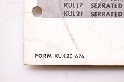 Kubota KUK23 676 Owner's Manual Kubota Posthole Digger