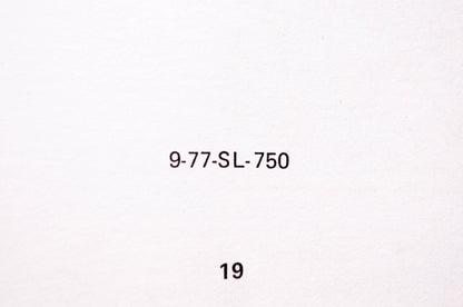 Kubota 9-77-SL-750, KU021 Owner's Manual Kubota Snow Caster Model B748