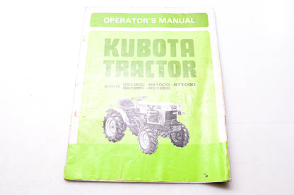 Kubota 66709-6291-4 Operator's Manual Kubota Tractor for Models B5100D B6100D B7100D B5100E B6100E