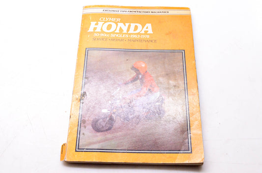 Clymer Publications 0-89287-187-3 Honda 50-90cc Singles 1963-1978 Service Repair Maintenance