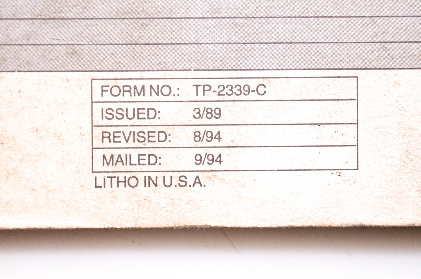 Kohler TP-2339-C Service Manual Command 11 12.5 14 15 HP Vertical Crankshaft